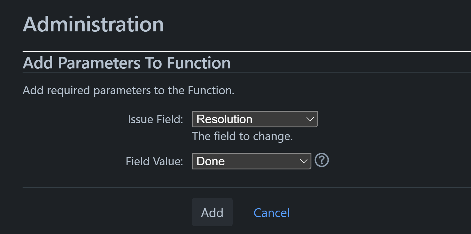 Post function set resolution setting