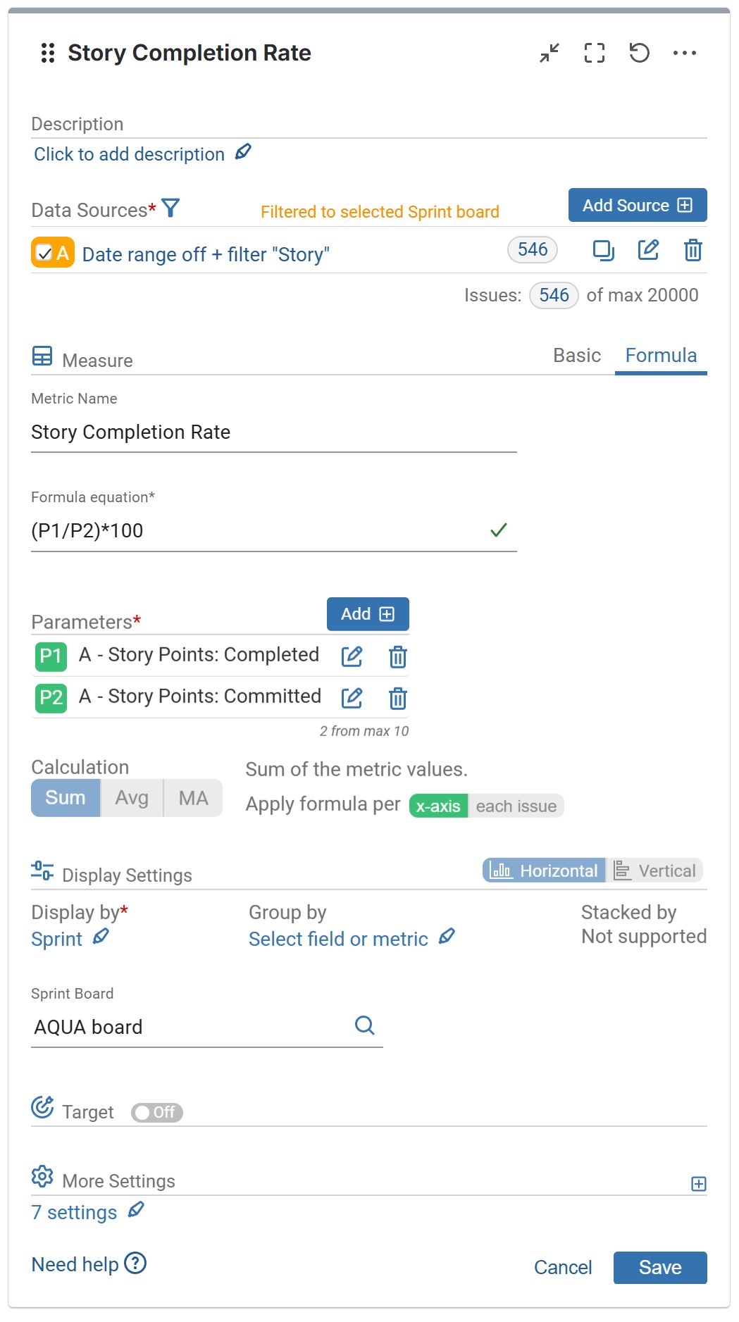 Story completion rate settings3