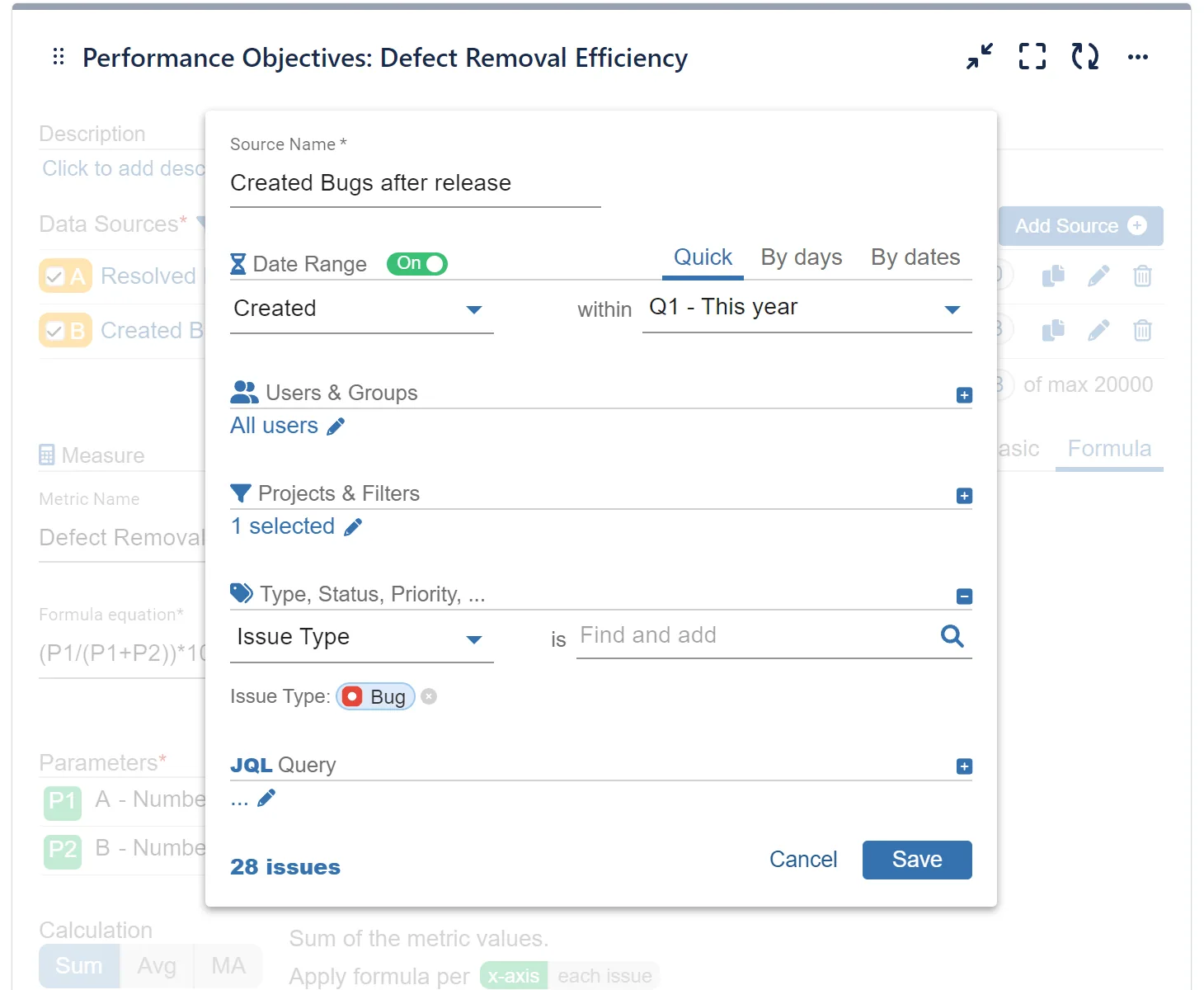 DRE Data Source 2 settings