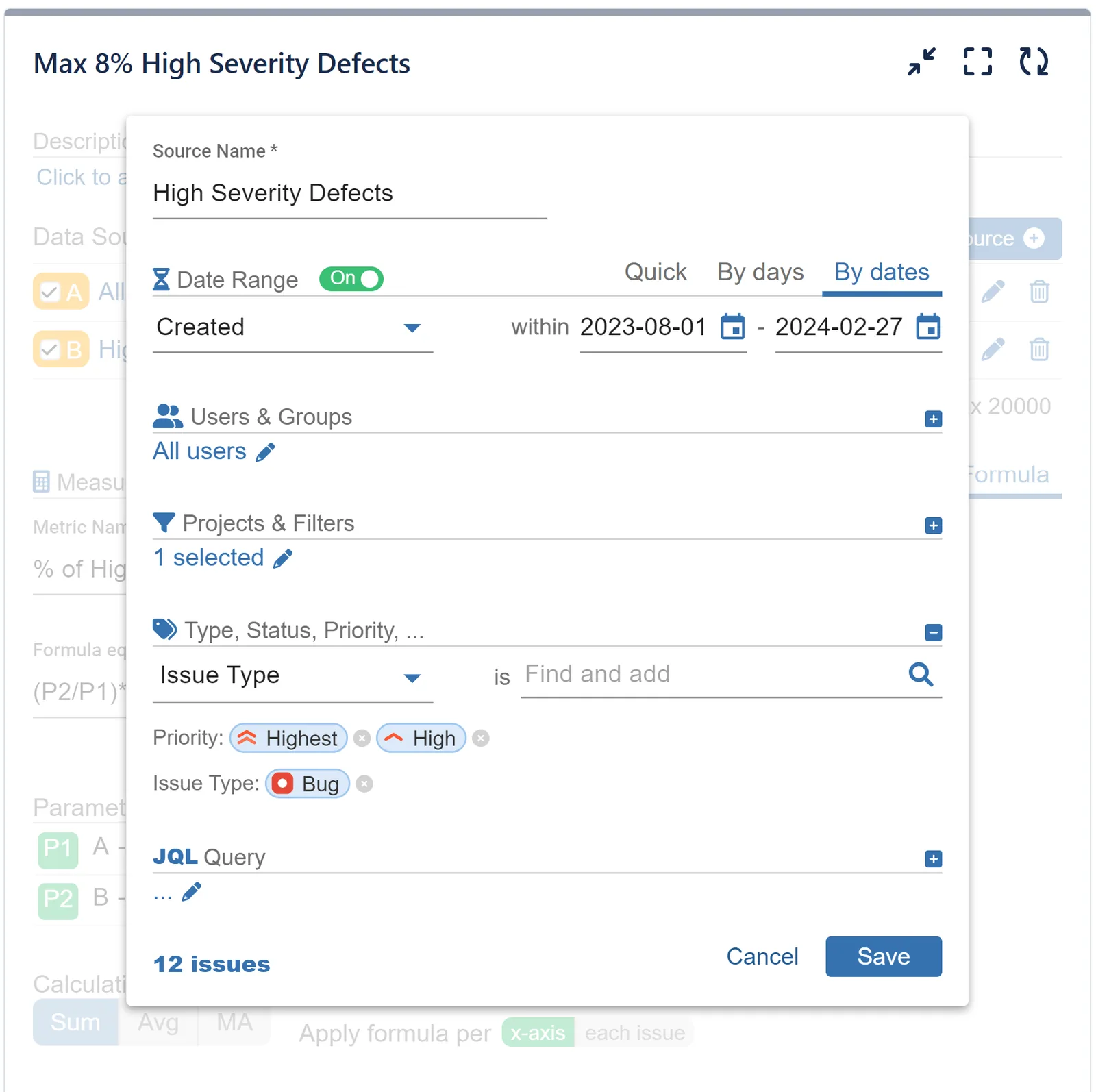 Data Source settings