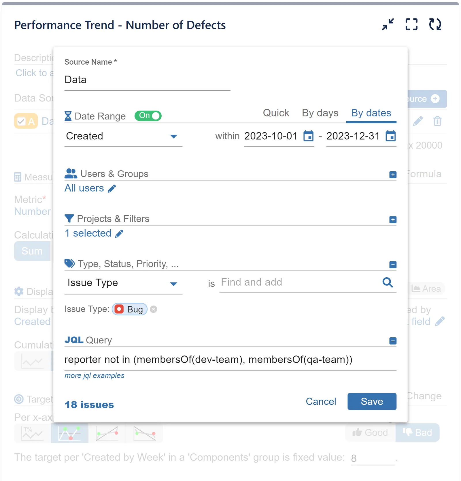 Data Source settings